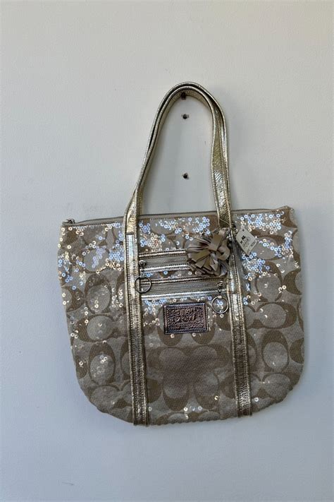 coach poppy sequin bag